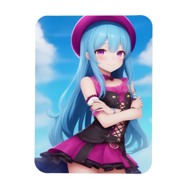 Anime Girl 007 Magnet (Vertical)