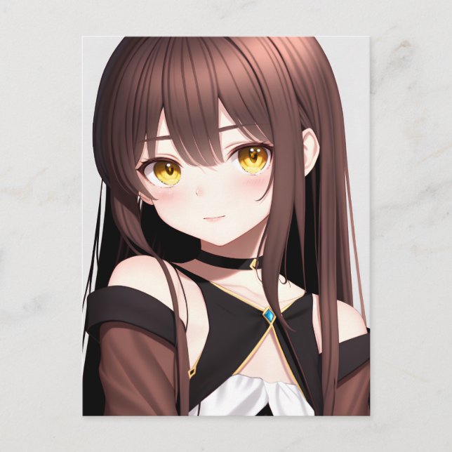 Anime Girl 015  Postcard (Front)