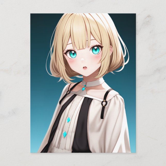 Anime Girl 022 Postcard (Front)