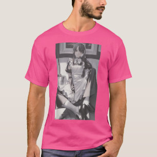 Anime Girl Aesthetic Japanese Waifu Maid Kawaii Ot T-Shirt
