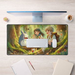  Anime Girl and Boy in a Yokai-Infested Wonderland Desk Mat