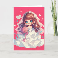 Anime Girl Chibi Bride Wedding