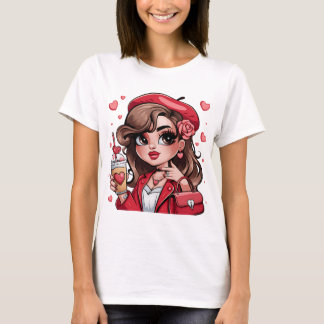 Anime girl cool tee shirt for women