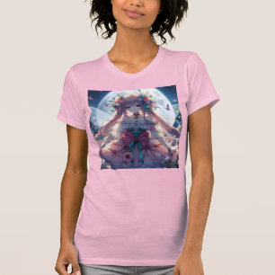 Anime Girl Flower Moon Fairy T-Shirt