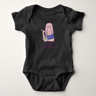 Anime Girl   for Anime & Food Lover Baby Bodysuit