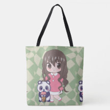 anime girl happy with flowers 
