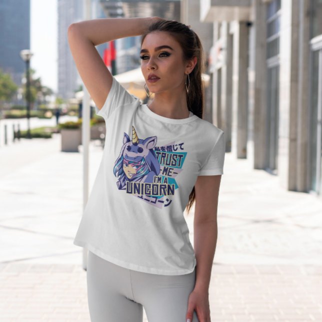Anime Girl In Unicorn Costume  T-Shirt (Creator Uploaded)