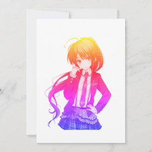 anime girl invitation
