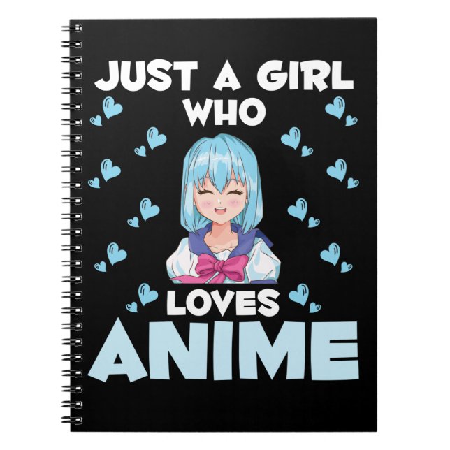 Anime Girl Japanese Otaku Manga Japan Notebook (Front)