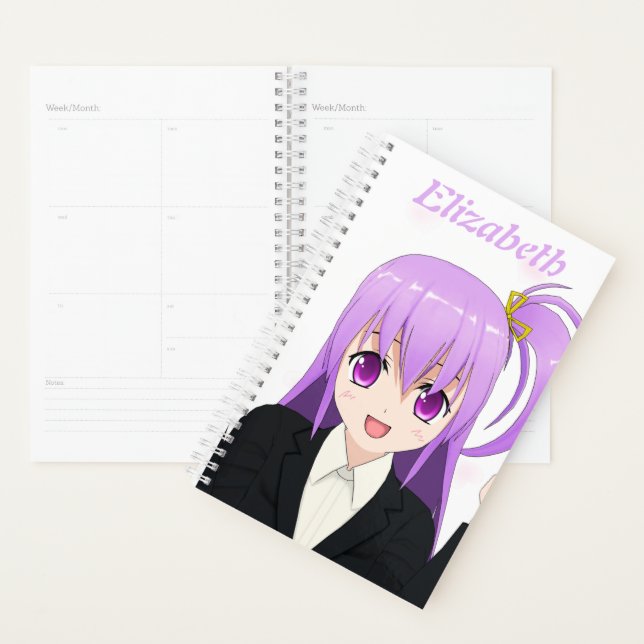 Anime Girl kawaii cute pink name 2022 Planner (Display)