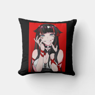 Anime Girl Kawaii Waifu Aesthetic Japanese Manga O Cushion