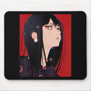 Anime Girl Kawaii Waifu Aesthetic Japanese Manga O Mouse Pad