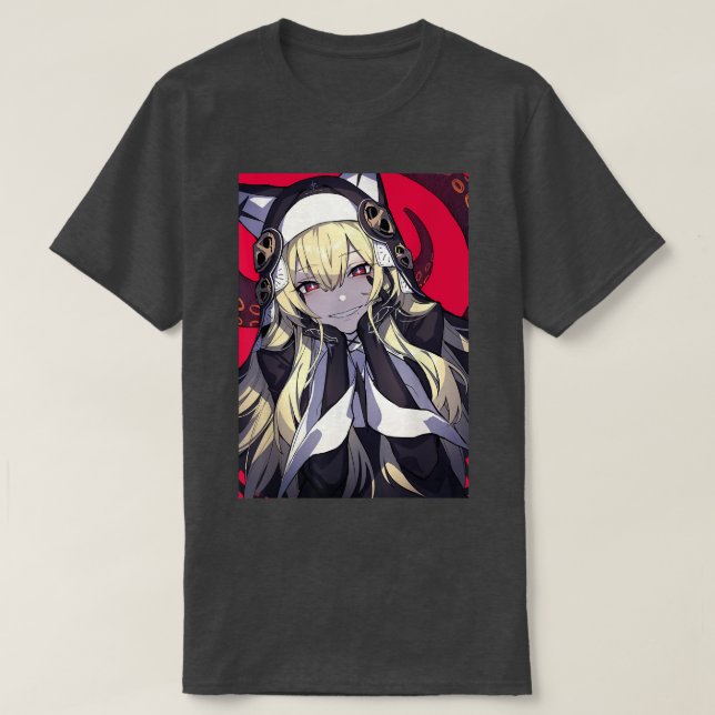 Anime Girl Kawaii Waifu Aesthetic Japanese Manga O T-Shirt (Design Front)