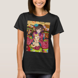 Anime Girl Kawaii Waifu Aesthetic Japanese Otaku2 T-Shirt