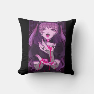 Anime Girl Kawaii Waifu Aesthetic Japanese Otaku 8 Cushion