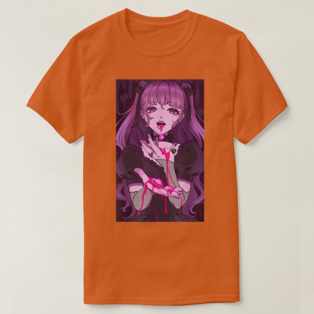 Anime Girl Kawaii Waifu Aesthetic Otaku 1 T-Shirt (Design Front)