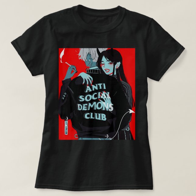 Anime Girl Kawaii Waifu Egirl Aesthetic Japanese O T-Shirt (Design Front)