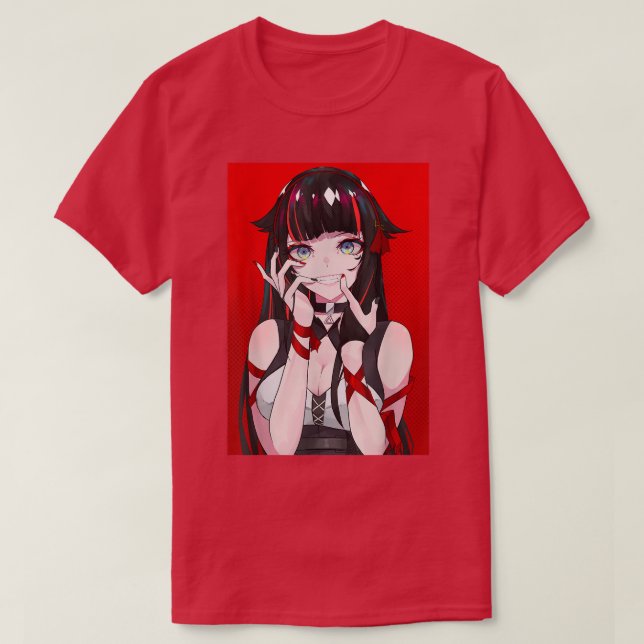 Anime Girl Kawaii Waifu Esthetic Japanese Manga O T-Shirt (Design Front)