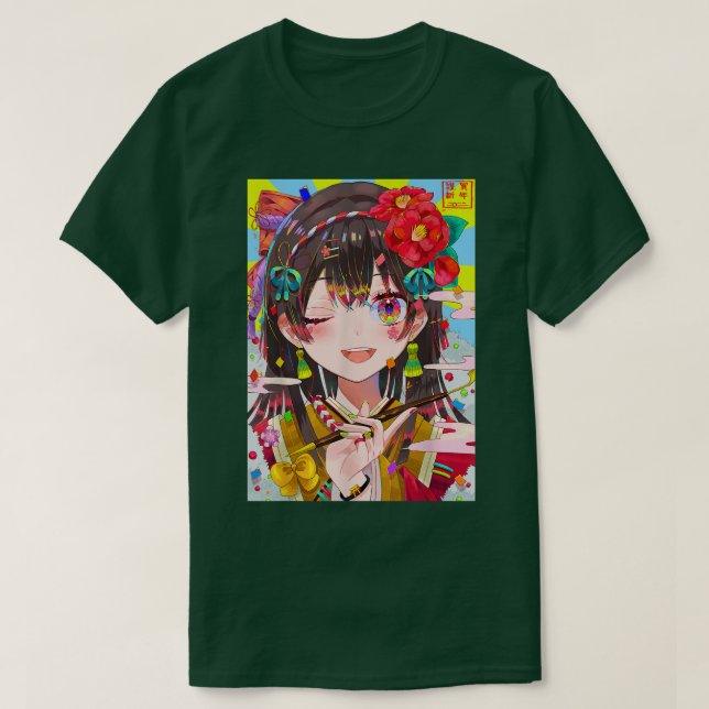 Anime Girl Kawaii Waifu Esthetic Japanese Otaku T T-Shirt (Design Front)