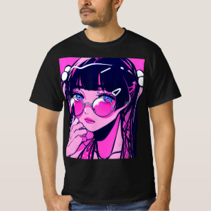 Anime Girl Kawaii Waifu Pink Aesthetic Japanese Ot T-Shirt