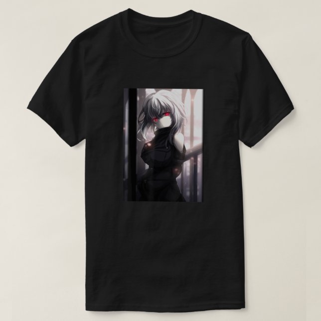 Anime Girl Kawaii Yandere Waifu Aesthetic Japanese T-Shirt (Design Front)