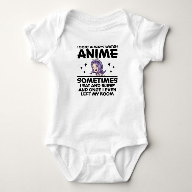 Anime Girl Manga Cosplay Ramen Japanese Otaku Gift Baby Bodysuit (Front)