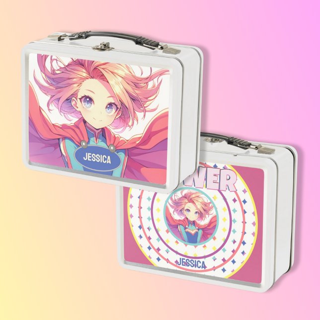 Anime Girl  Metal Lunch Box (Creator Uploaded)