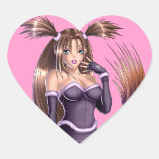 Anime Girl - Nikki Heart Sticker