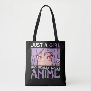 Anime Girl Otaku Kids Japanese Comic Manga Fan Tote Bag