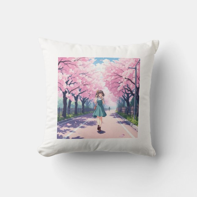 Anime girl pillow (Front)