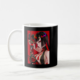 Anime Girl Samurai Waifu Japanese Aesthetic Otaku Coffee Mug