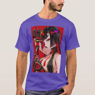 Anime Girl Samurai Waifu Japanese Aesthetic Otaku  T-Shirt