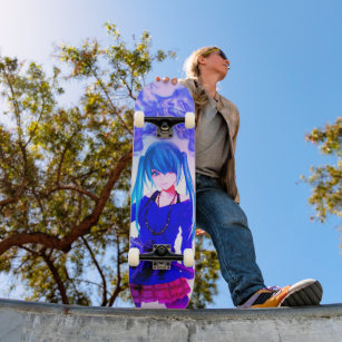 Anime girl Skateboard