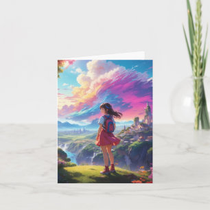 Anime Girl views Vista Card