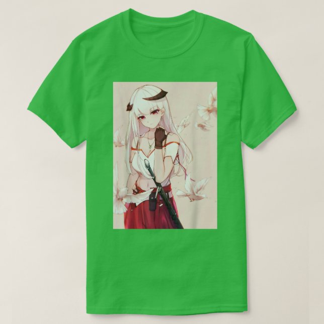 Anime Girl Waifu Aesthetic Japanese Japanese Otaku T-Shirt (Design Front)