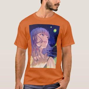 Anime Girl Waifu Colourful Pastel Aesthetic Japane T-Shirt