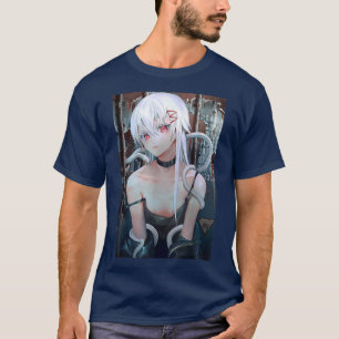 Anime Girl Waifu Snake Aesthetic Japanese Otaku T-Shirt
