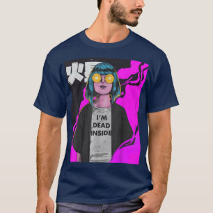 Anime Girl Waifu Vaporwave Aesthetic Japanese Otak T-Shirt