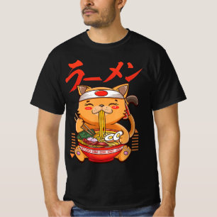 Anime Girl Waifu Who Loves Anime Ramen And Sketchi T-Shirt