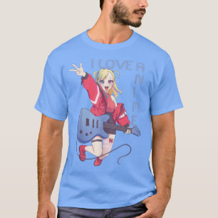 Anime Girl with Guitar T-Shirt