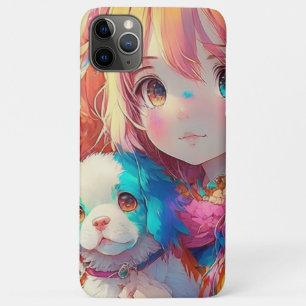 Anime Girl with Puppy Case-Mate iPhone Case