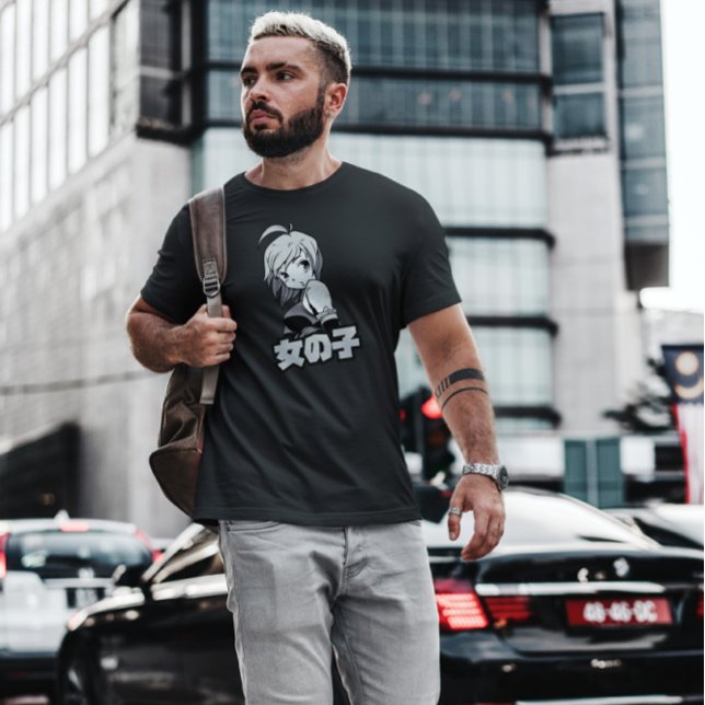 Anime Girl With Short Hair  T-Shirt (Creator Uploaded)