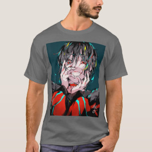 Anime Girl Yandere Waifu Aesthetic Japanese Otaku  T-Shirt