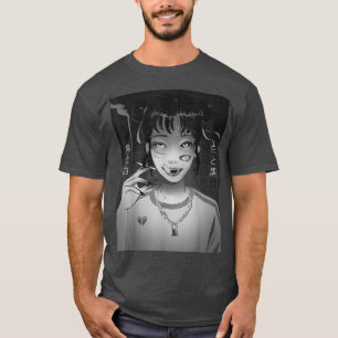 Anime Girl Yokai Waifu Manga Aesthetic Japanese Ot T-Shirt