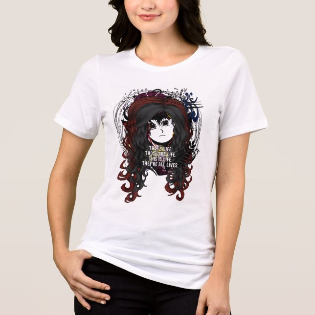 Anime Girls Tri-Blend Shirt (Front)