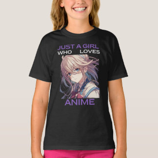 Anime Graphic Kids Cute Girl Design T-Shirt