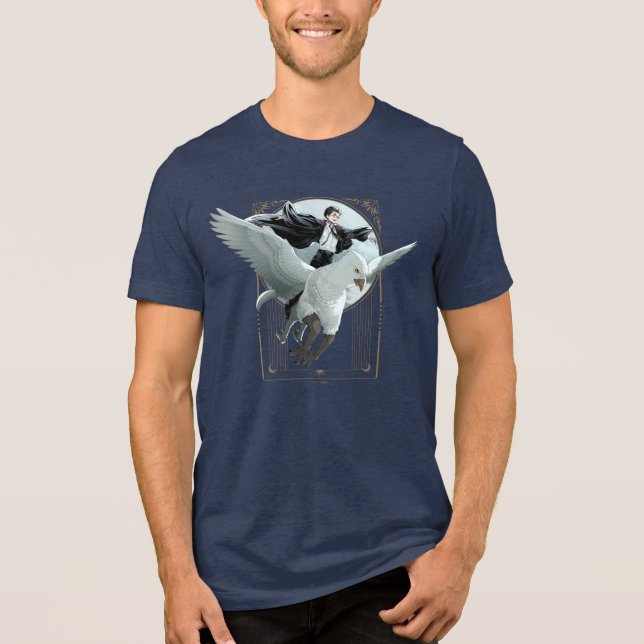 Anime HARRY POTTER™ Flight with Buckbeak Tri-Blend Shirt (Front)