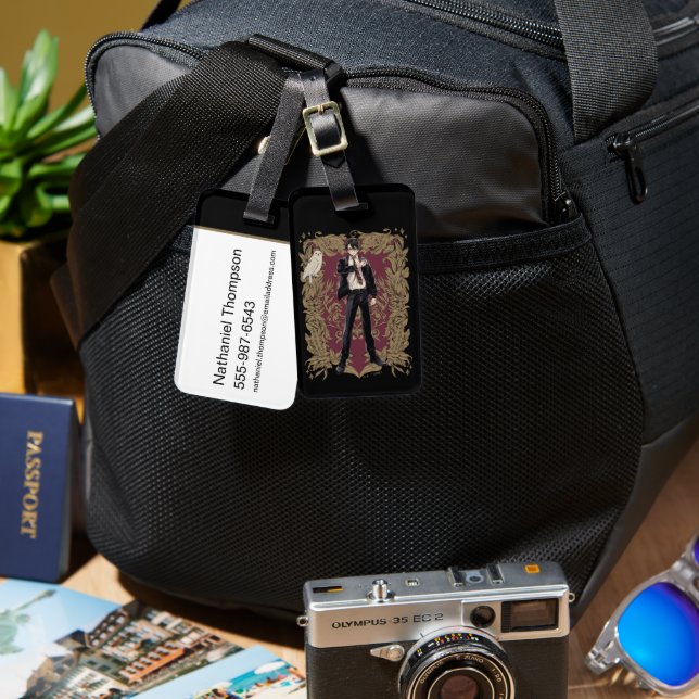 Anime HARRY POTTER™ Ornate Frame Luggage Tag (Front & Back)