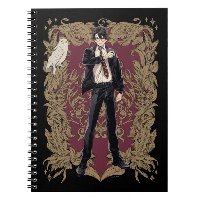 Anime HARRY POTTER™ Ornate Frame Notebook (Front)
