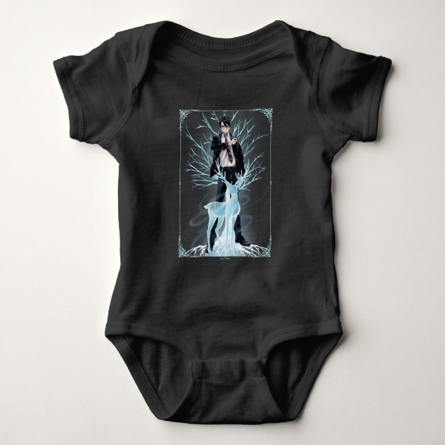 Anime HARRY POTTER™ Stag Patronus Baby Bodysuit (Front)